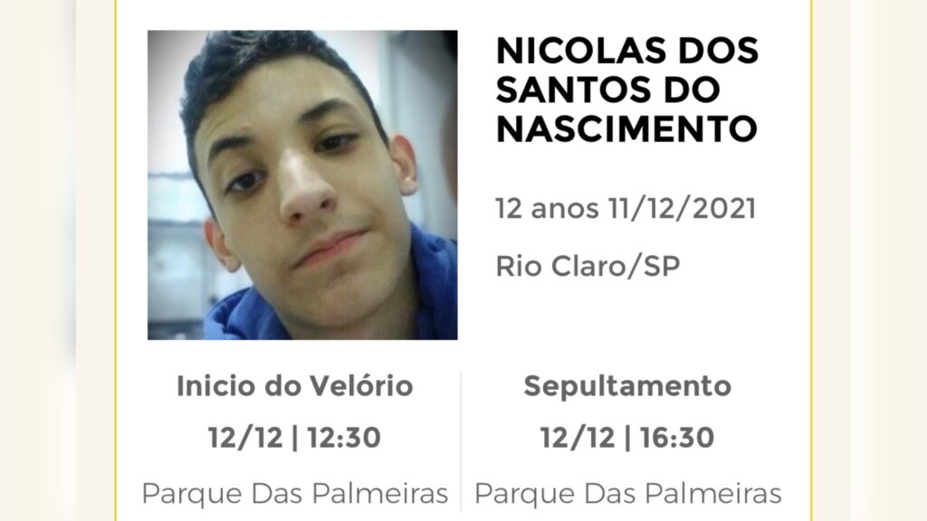 Falecimentos e Sepultamentos – 12/12/2021 – 13/12/2021 - Grupo Rio Claro SP Falecimentos e Sepultamentos – 12/12/2021 – 13/12/2021 - Grupo Rio Claro SP