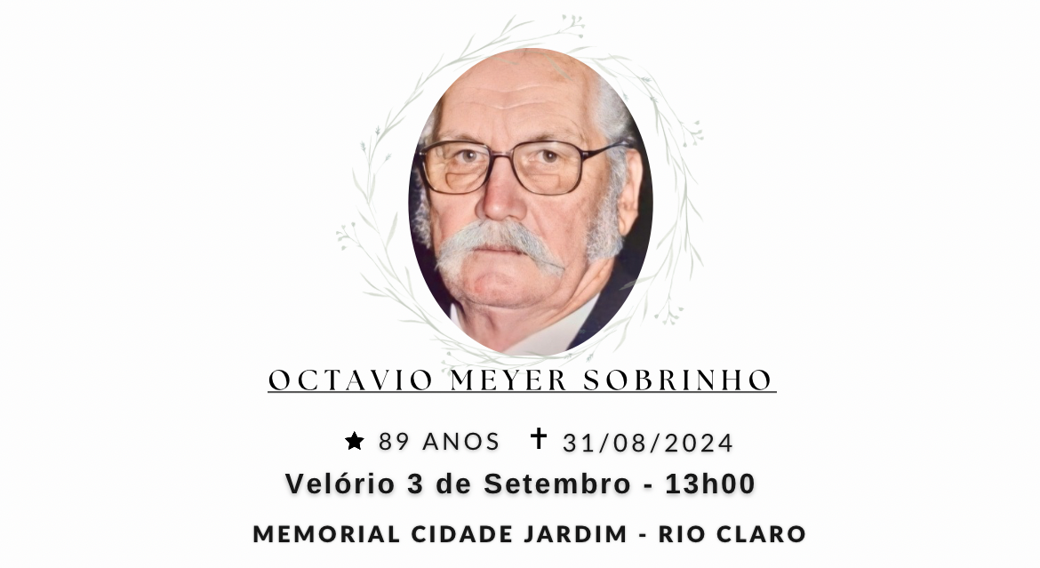 Falecimentos deste sábado 31/08/2024 - Grupo Rio Claro SP