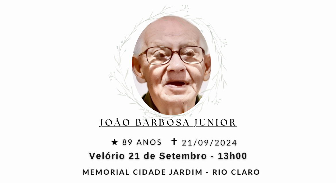Falecimentos deste sábado 21/09/2024 - Grupo Rio Claro SP