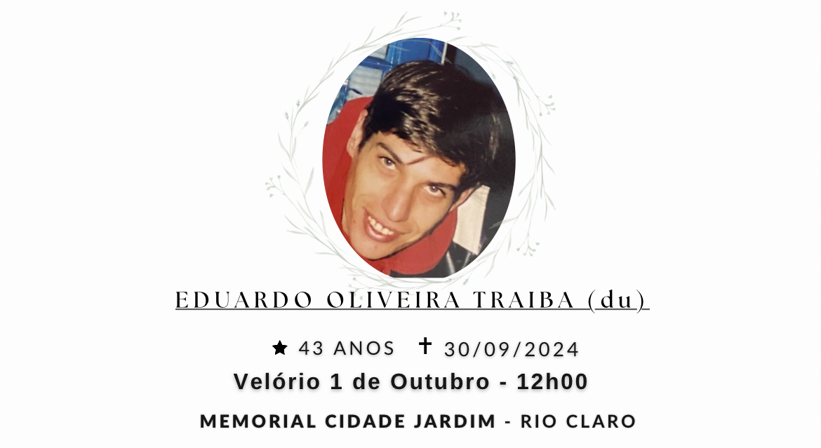 Falecimentos desta segunda-feira 30/09/2024 - Grupo Rio Claro SP