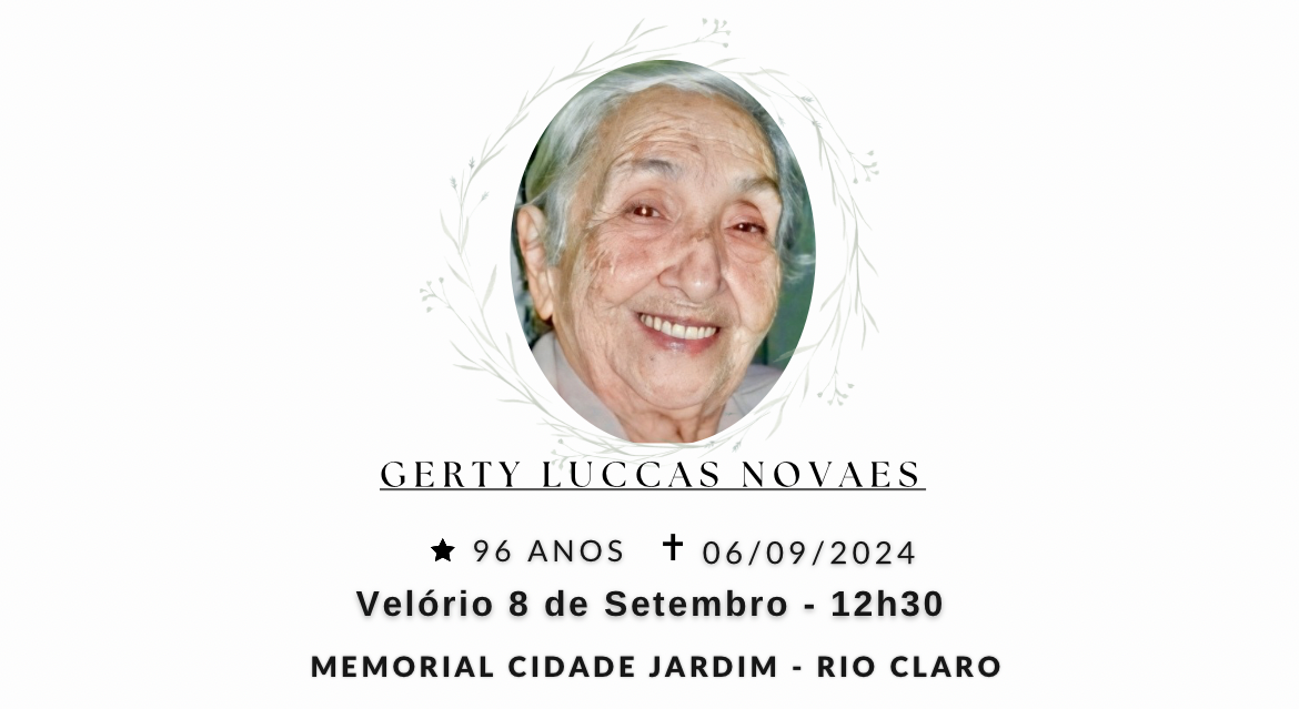Falecimentos desta sexta-feira 06/09/2024 - Grupo Rio Claro SP