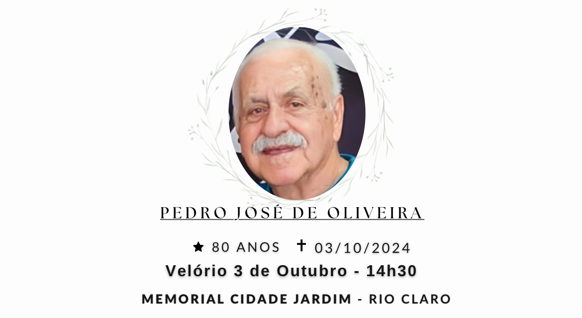 Falecimentos desta quinta-feira 03/10/2024 - Grupo Rio Claro SP