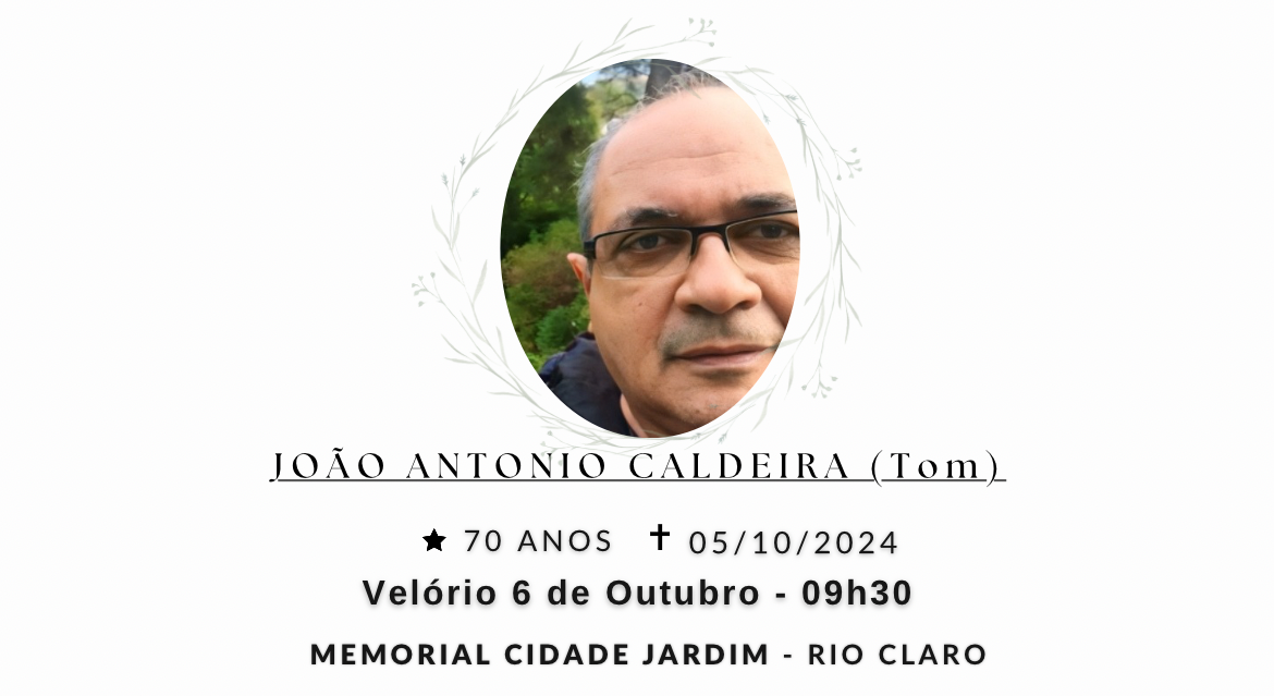 Falecimentos deste sábado 05/10/2024 - Grupo Rio Claro SP