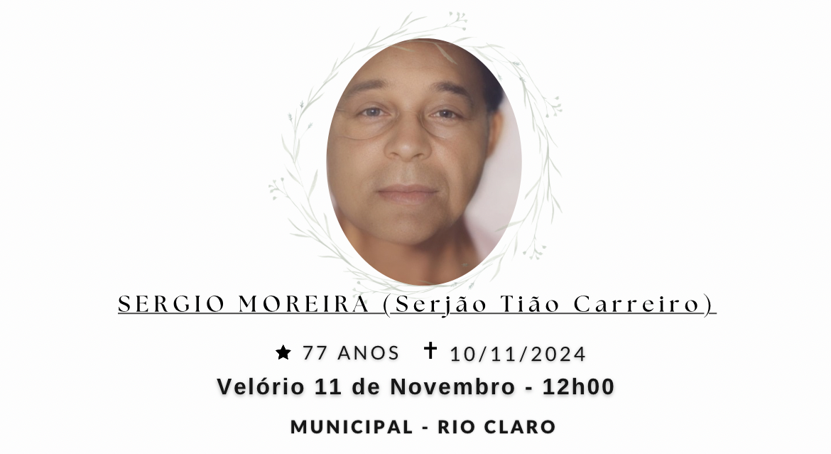 Falecimentos deste domingo 10/11/2024 - Grupo Rio Claro SP
