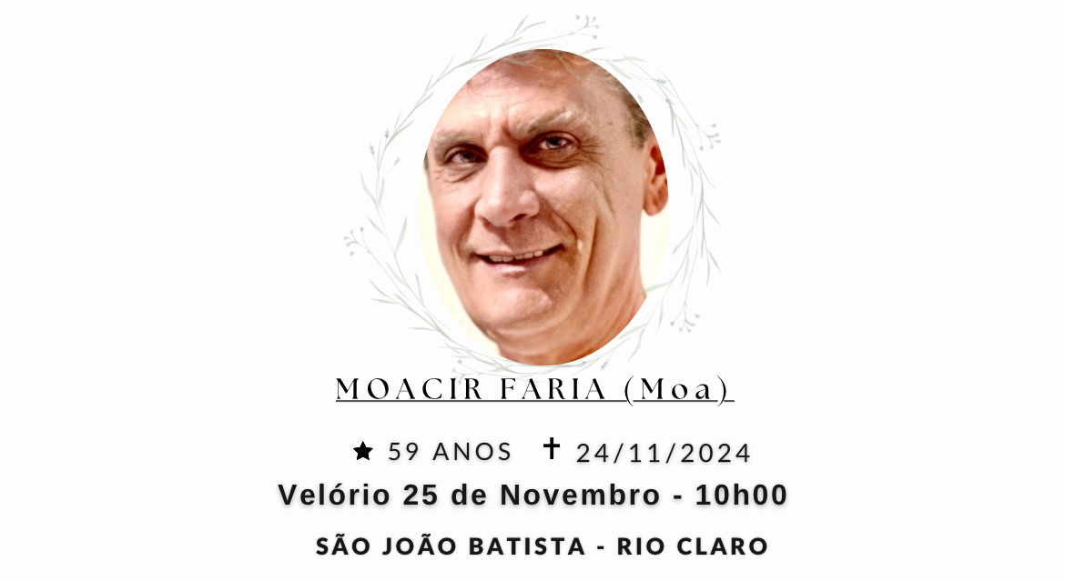 Falecimentos deste domingo 24/11/2024 - Grupo Rio Claro SP