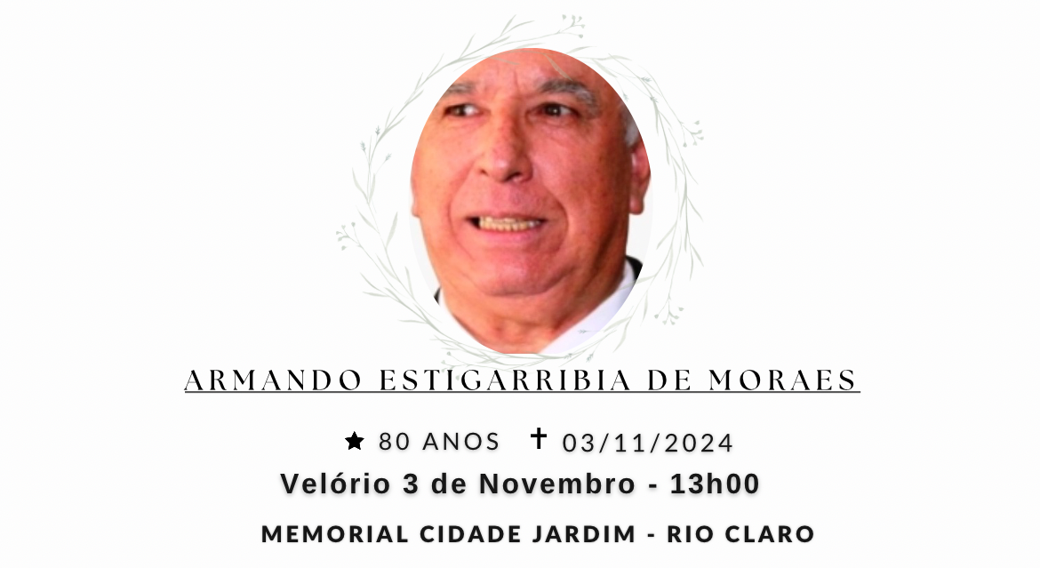Falecimentos deste domingo 03/11/2024 - Grupo Rio Claro SP