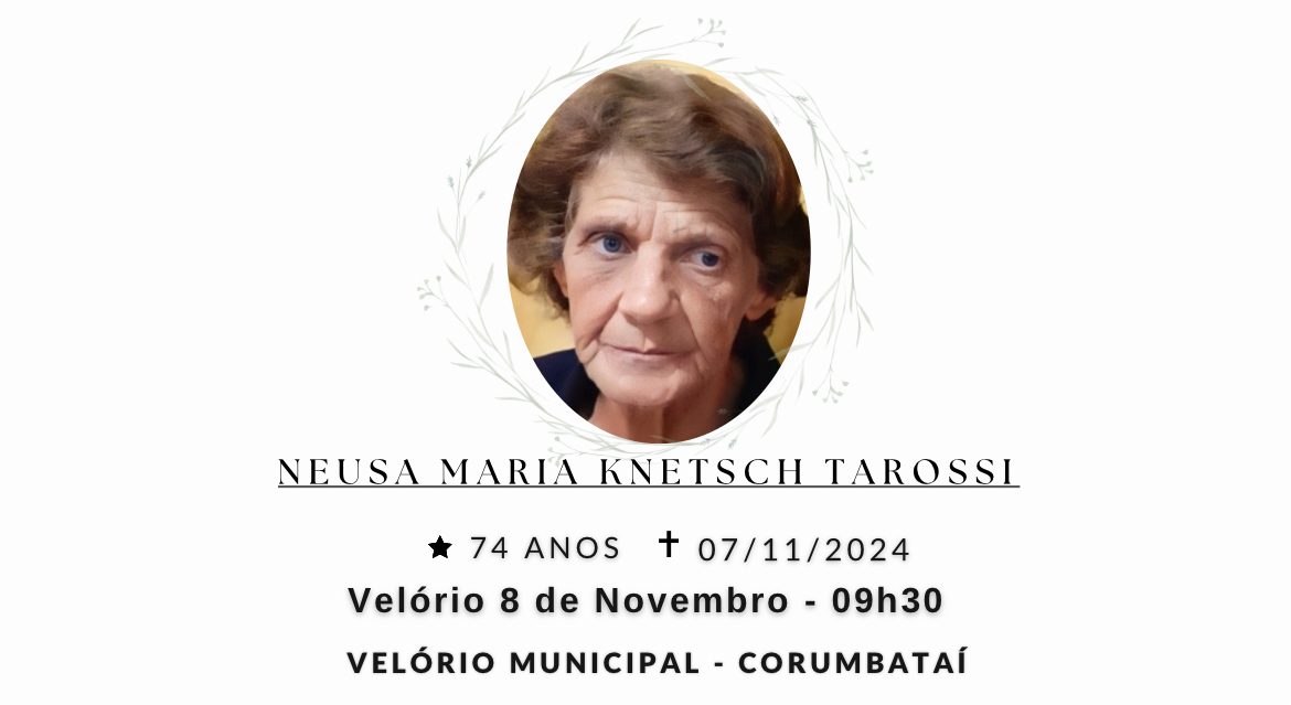 Falecimentos desta quinta-feira 07/11/2024 - Grupo Rio Claro SP