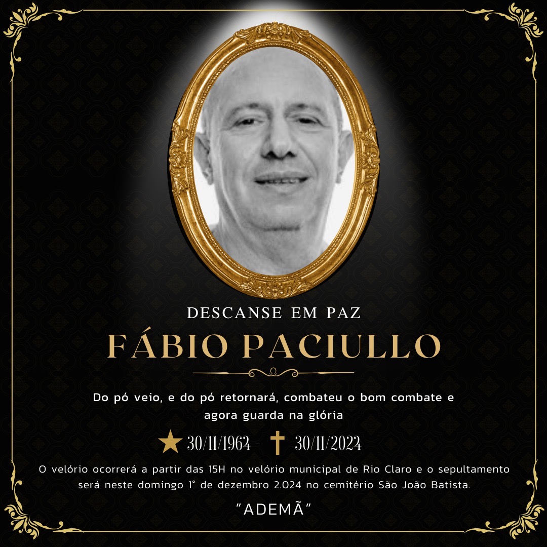 Fábio Paciullo desmente notícia falsa sobre sua morte e celebra 60 anos, em Rio Claro - Grupo Rio Claro SP