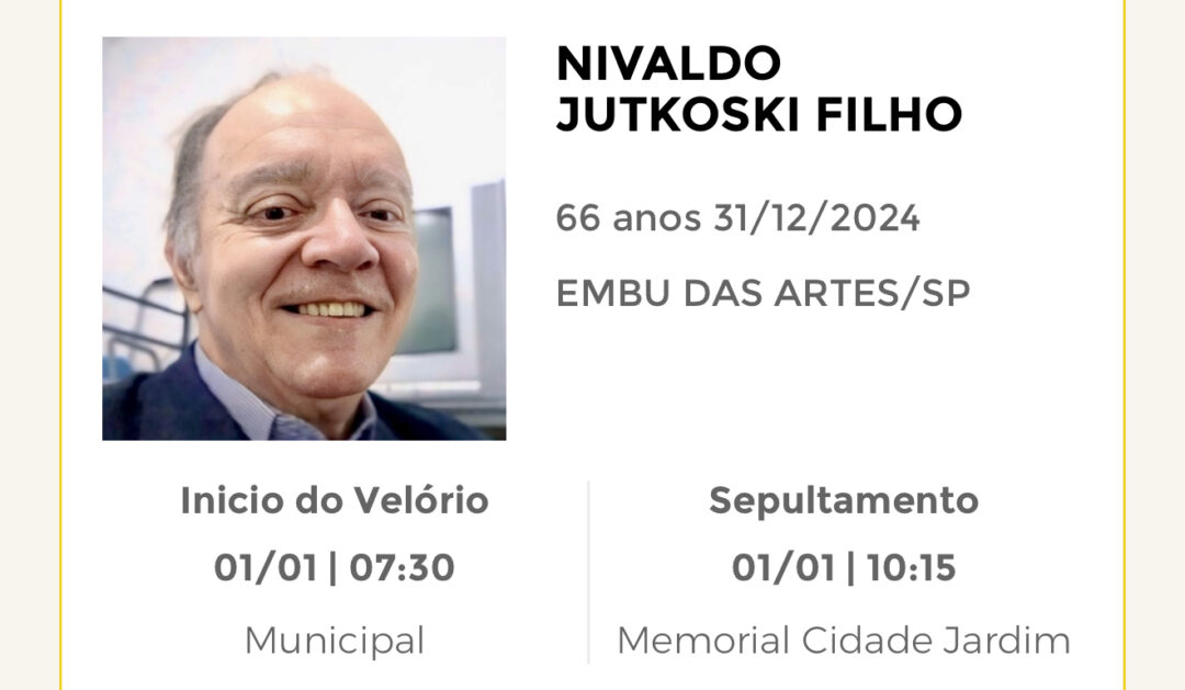 Falecimentos desta terça-feira 31/12/2024 - Grupo Rio Claro SP