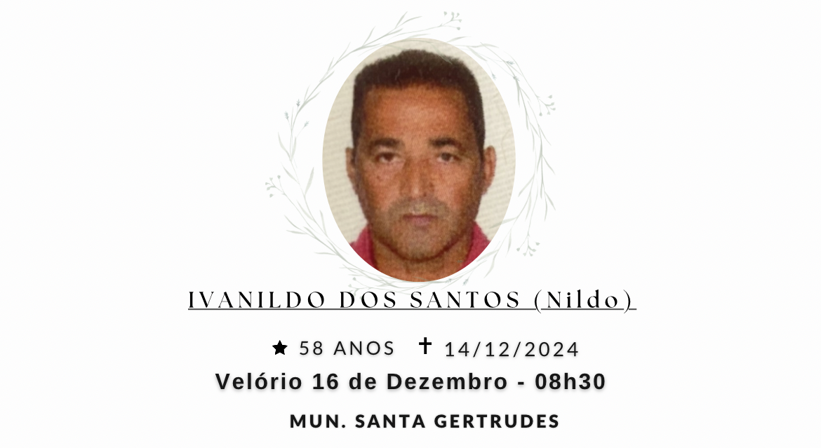 Falecimentos deste sábado 14/12/2024 - Grupo Rio Claro SP
