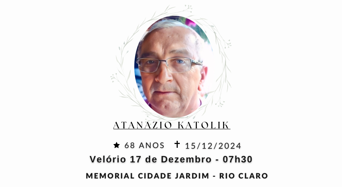 Falecimentos deste domingo 15/12/2024 - Grupo Rio Claro SP