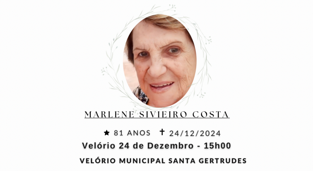Falecimentos desta terça-feira 24/12/2024 - Grupo Rio Claro SP