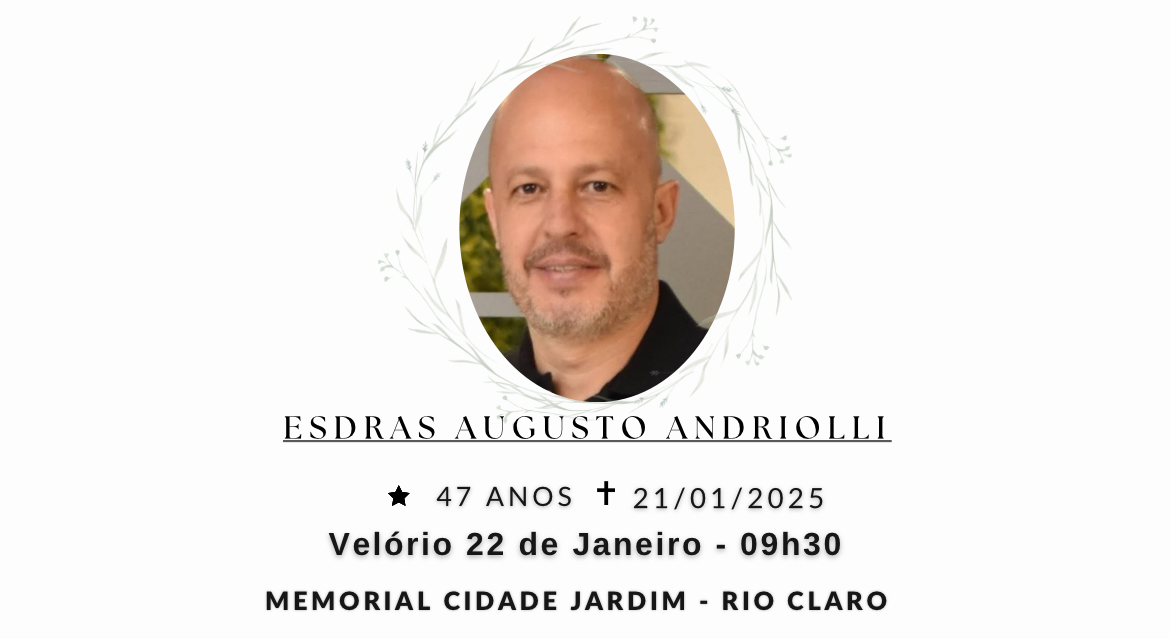 Falecimentos desta terça-feira 21/01/2025 - Grupo Rio Claro SP