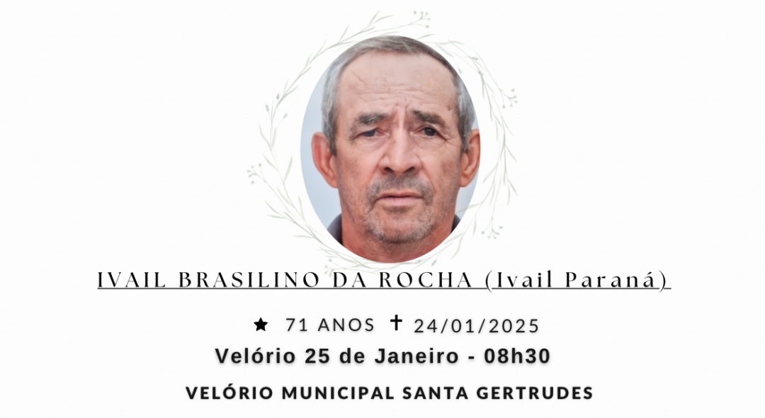 Falecimentos desta sexta-feira 24/01/2025 - Grupo Rio Claro SP