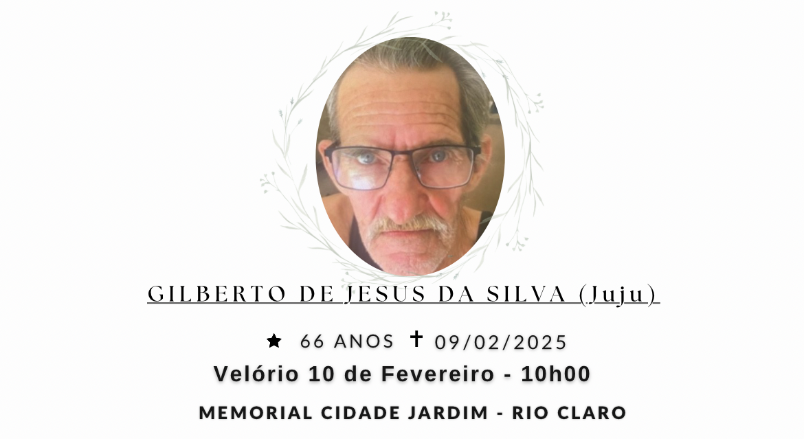 Falecimentos deste domingo 09/02/2025 - Grupo Rio Claro SP