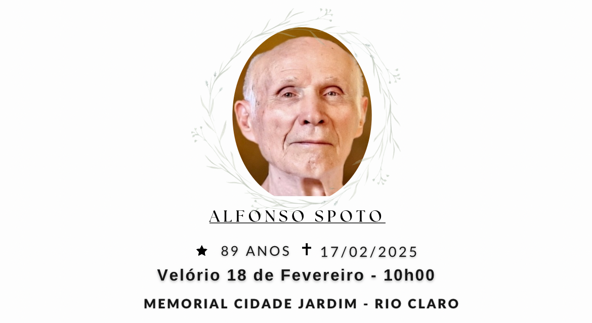 Falecimentos desta segunda-feira 17/02/2025 - Grupo Rio Claro SP