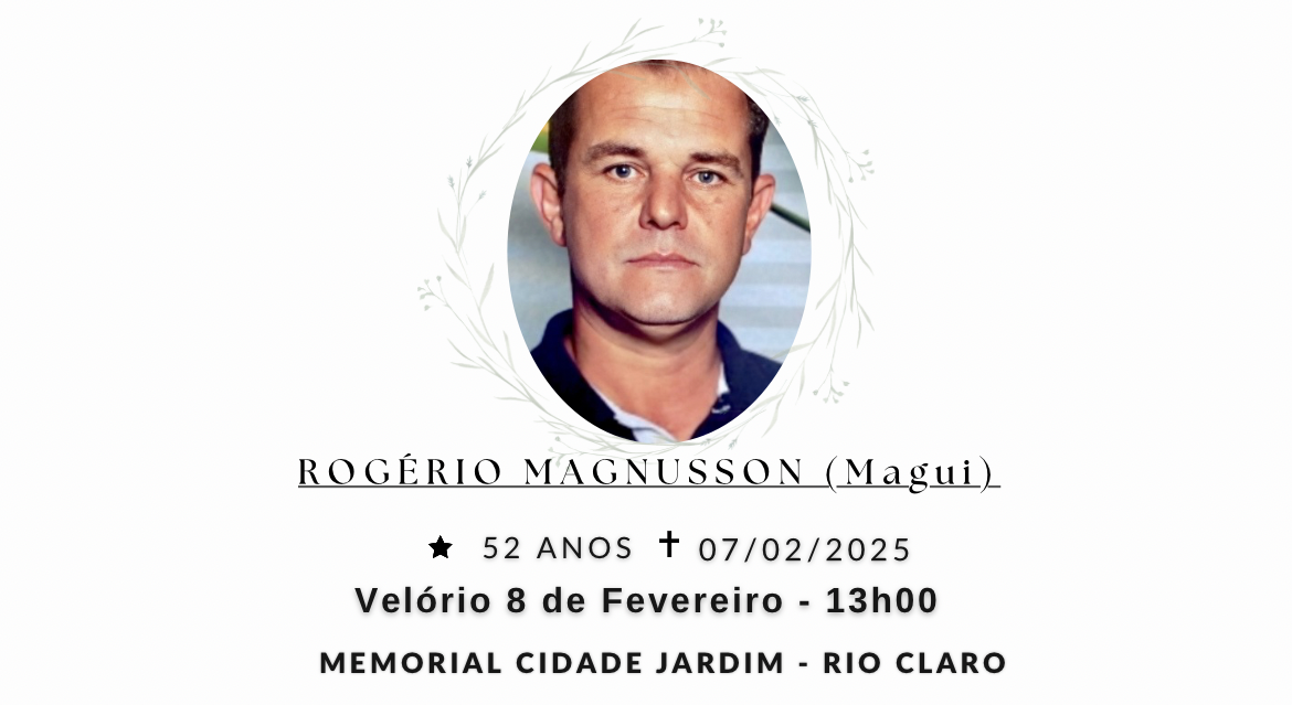 Falecimentos desta sexta-feira 07/02/2025 - Grupo Rio Claro SP