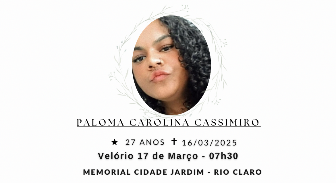 Falecimentos deste domingo 16/03/2025 - Grupo Rio Claro SP