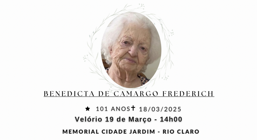 Falecimentos desta terça-feira 18/03/2025 - Grupo Rio Claro SP