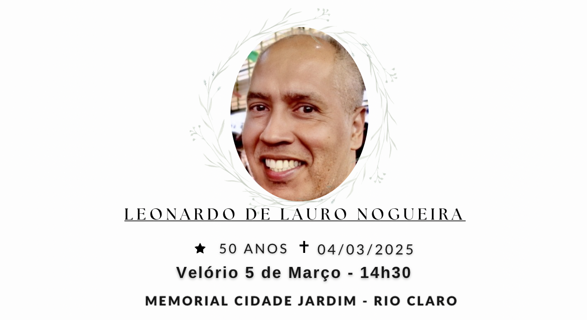 Falecimentos desta terça-feira 04/03/2025 - Grupo Rio Claro SP